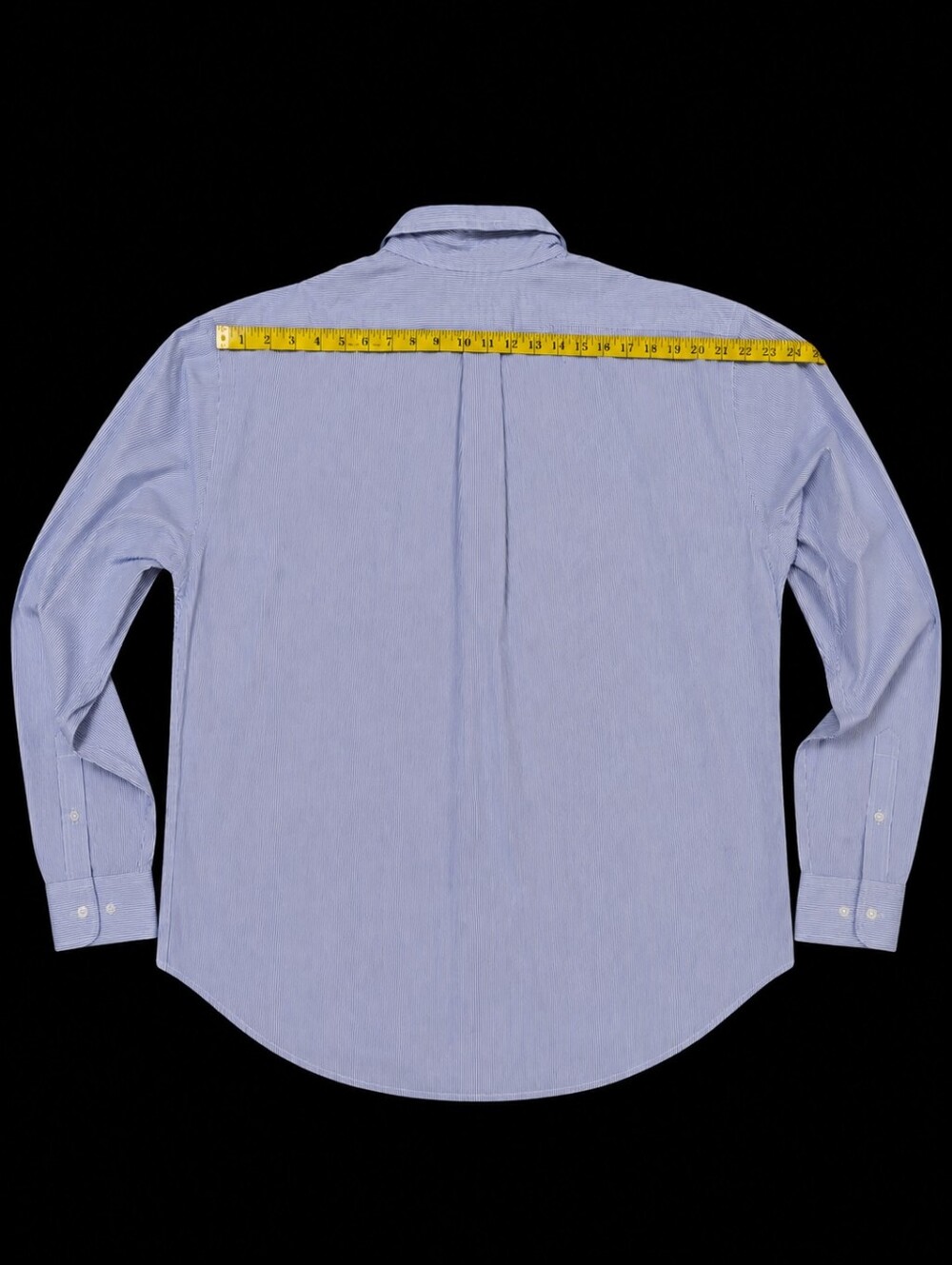 Ralph Lauren Blake Blue/White Striped Button-Down Cotton Shirt Men Size X-Large - Picture 12 of 16
